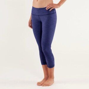 Vintage Lululemon Wunder Under Crop Slub  Denim